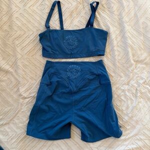 Gymshark Blue 3 piece Set